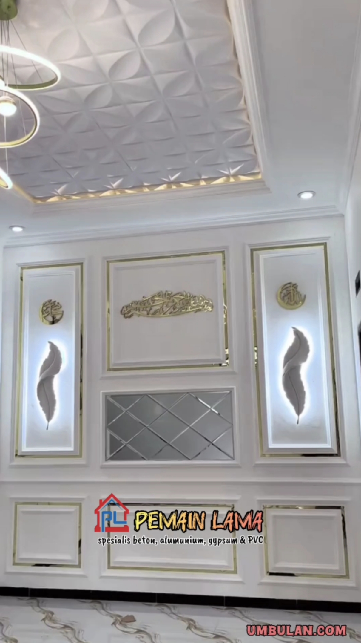 Moulding Gypsum Kaca Bevel di Lumajang