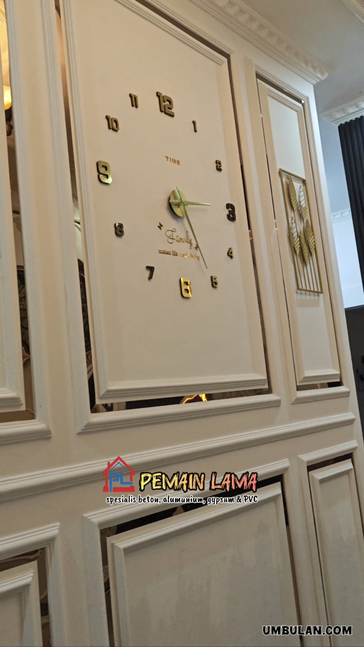 Wall Moulding Gypsum hasil pengerjaan Pemain Lama